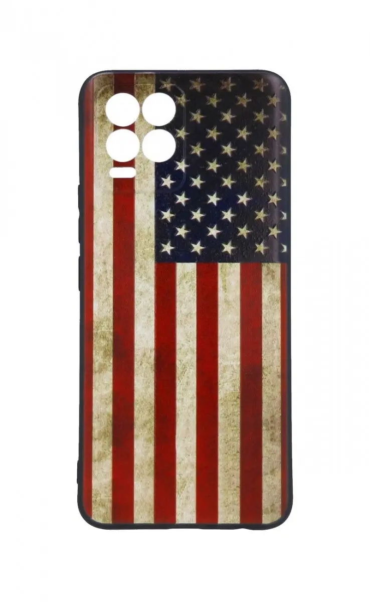 Kryt TopQ Realme 8 3D silikon Amerika 61342