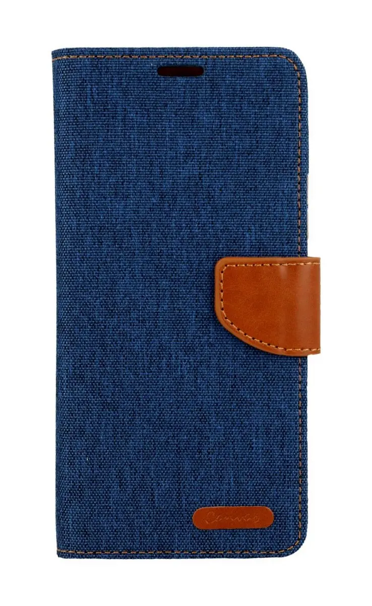 Pouzdro Canvas Xiaomi Redmi 13C knížkové modré tmavé 121363