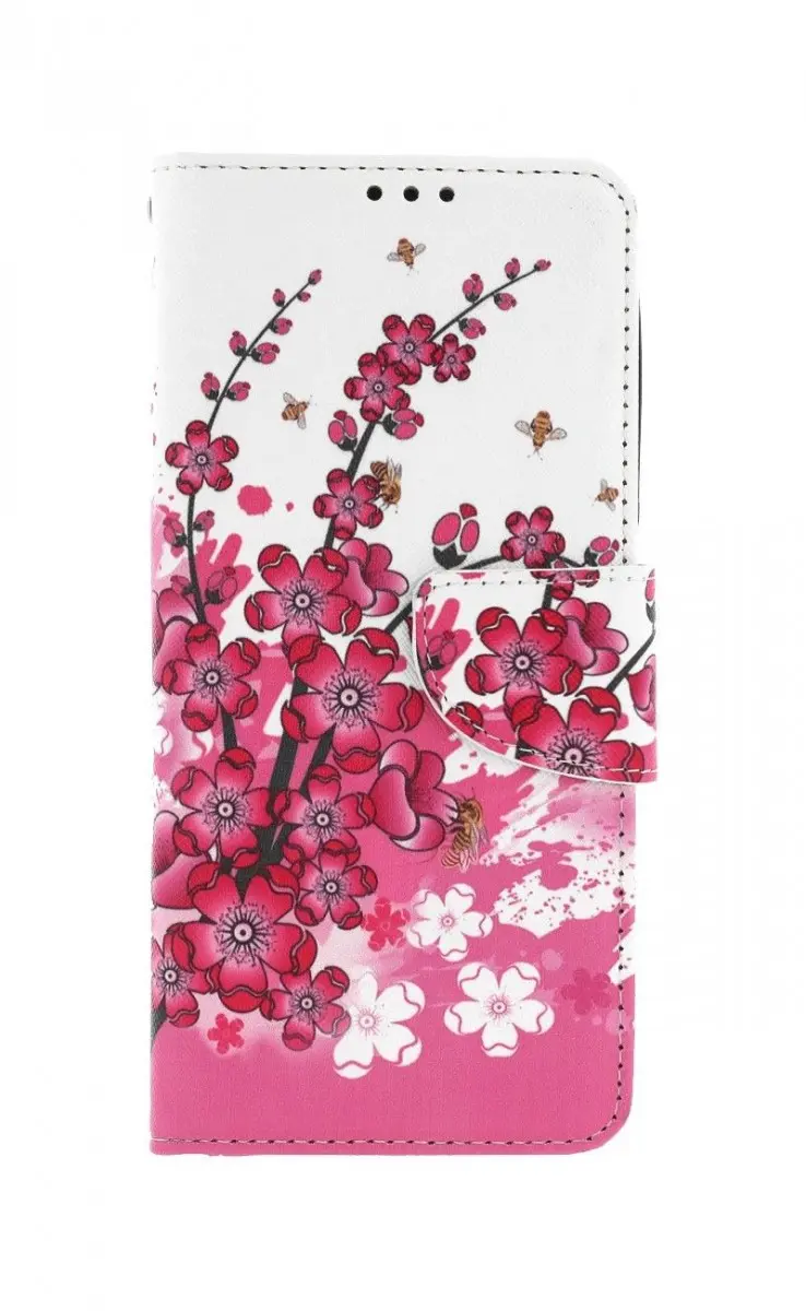 Pouzdro TopQ Realme 9 Pro knížkové Kytičky textil 71437