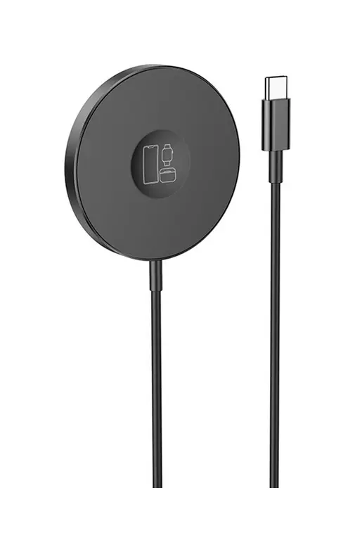 Bezdrátová rychlonabíječka Borofone BQ18 TopQ MagSafe 15W černá 91481