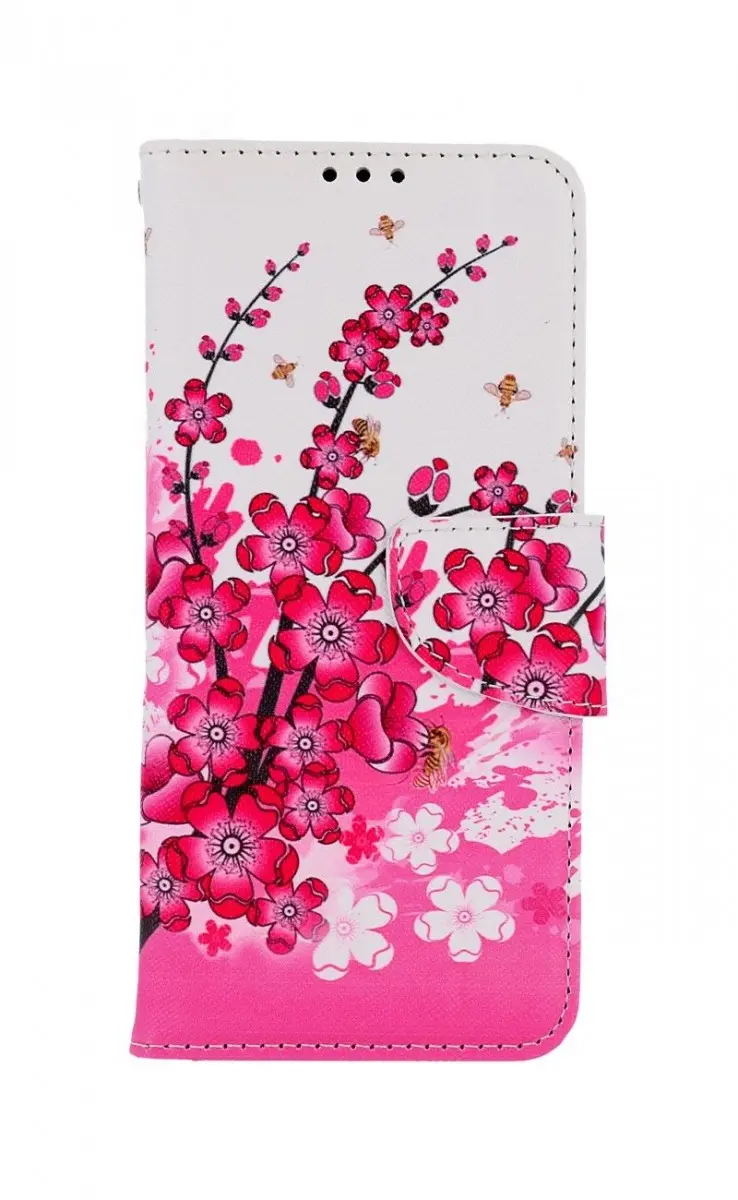 Pouzdro TopQ Realme 9 Pro+ knížkové Kytičky textil 71497