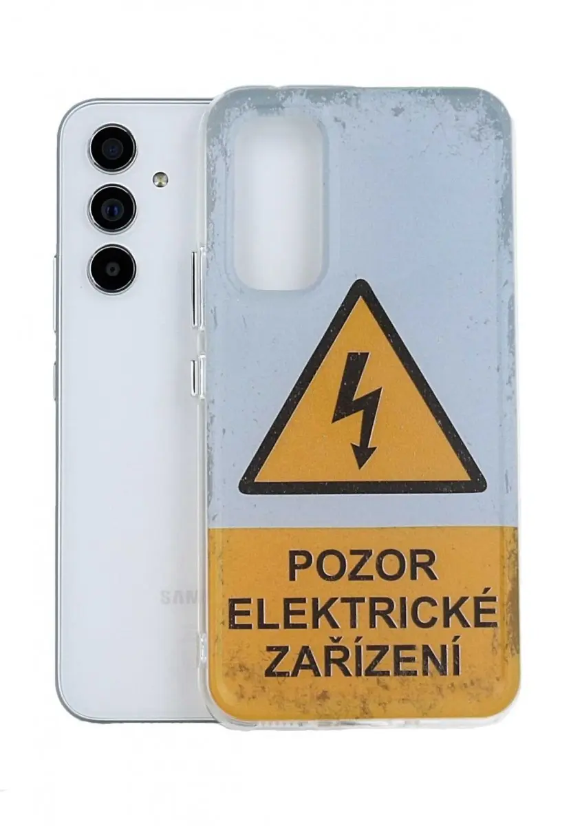 Kryt TopQ Image Samsung A54 5G Image pevný Pozor elektrické zařízení 121530
