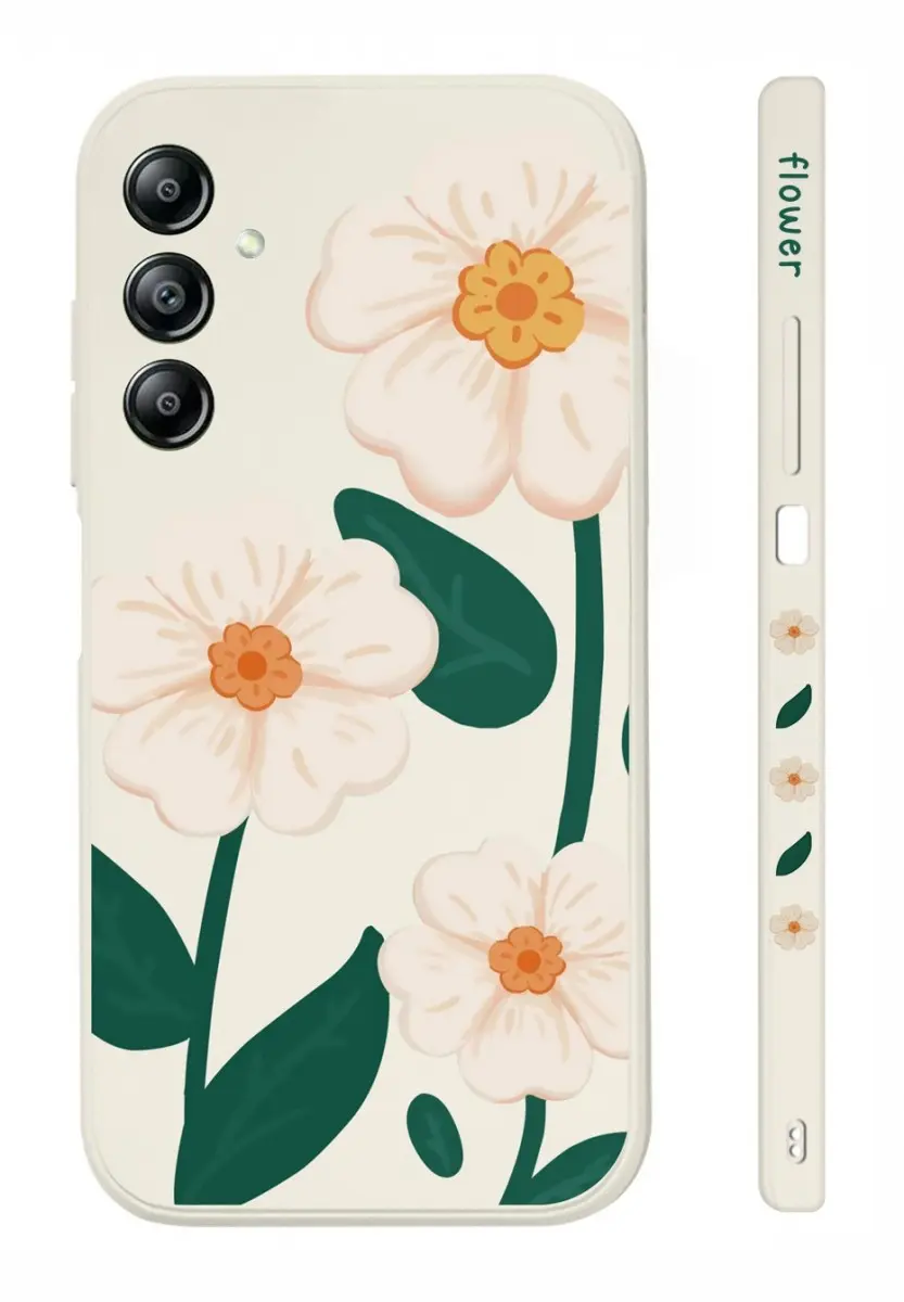 Kryt TopQ Design Samsung A34 Bílé květy 121560