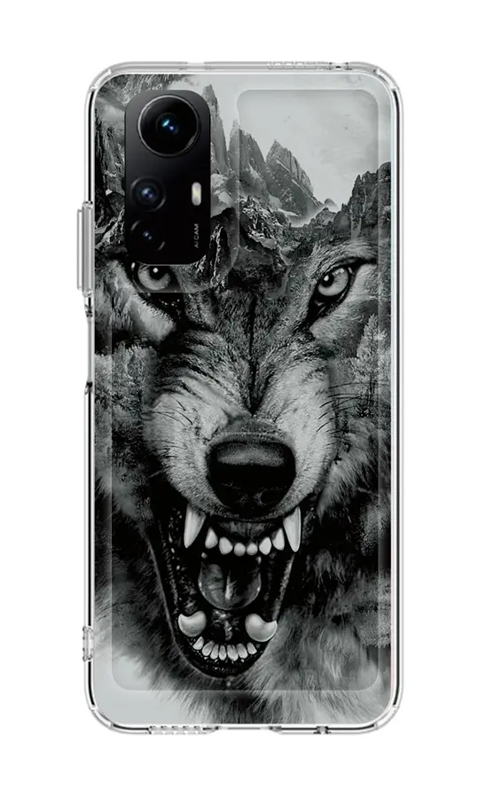 Kryt TopQ Image Xiaomi Redmi Note 12S Image pevný Černobílý vlk 121609