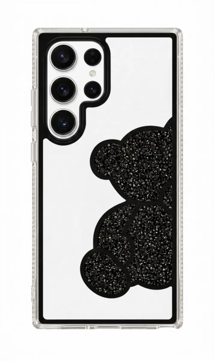Zadní kryt Teddy Bear pro Samsung Galaxy S26 Ultra černý