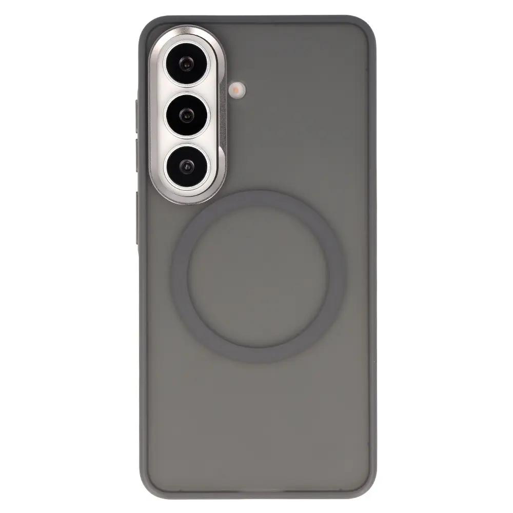 Kryt Liavec Soft Metal Frame pro Samsung Galaxy S26 šedý
