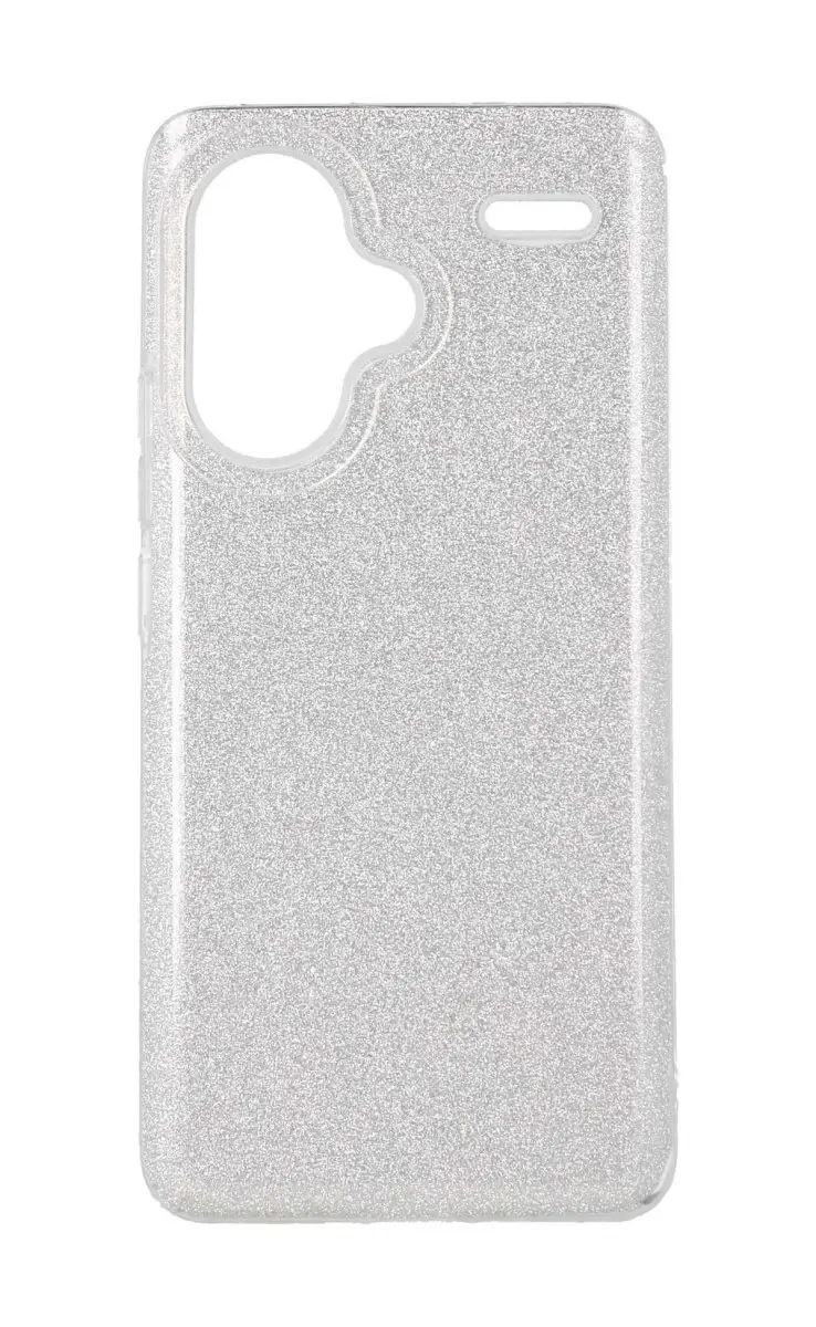 Kryt TopQ Xiaomi Redmi Note 13 Pro+ 5G glitter stříbrný 121946