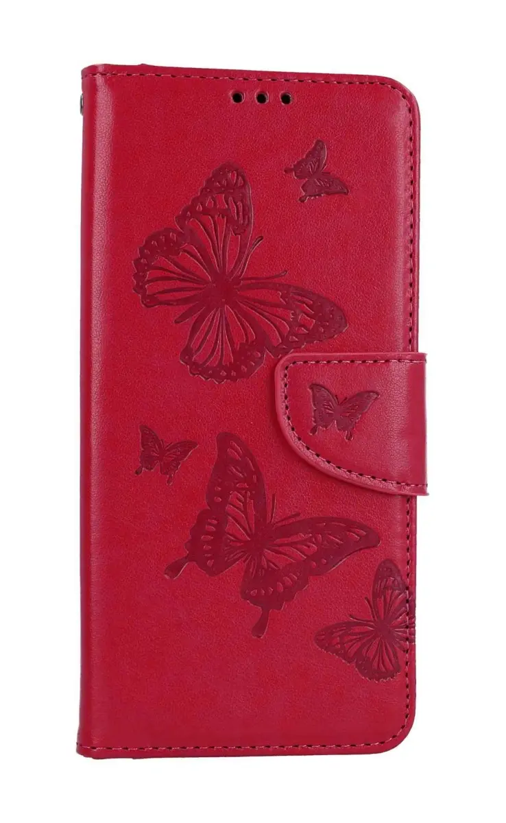 Pouzdro TopQ Samsung A14 knížkové Butterfly růžové 111949