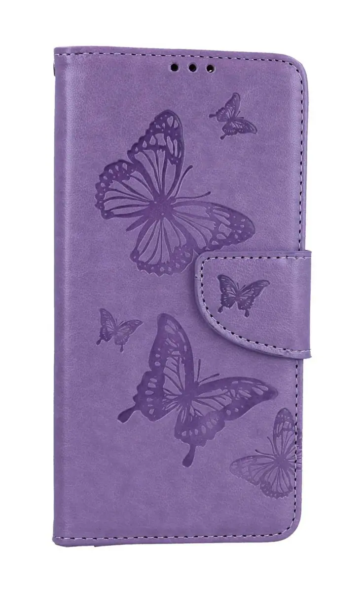Pouzdro TopQ Xiaomi Redmi Note 12S knížkové Butterfly fialové 111956