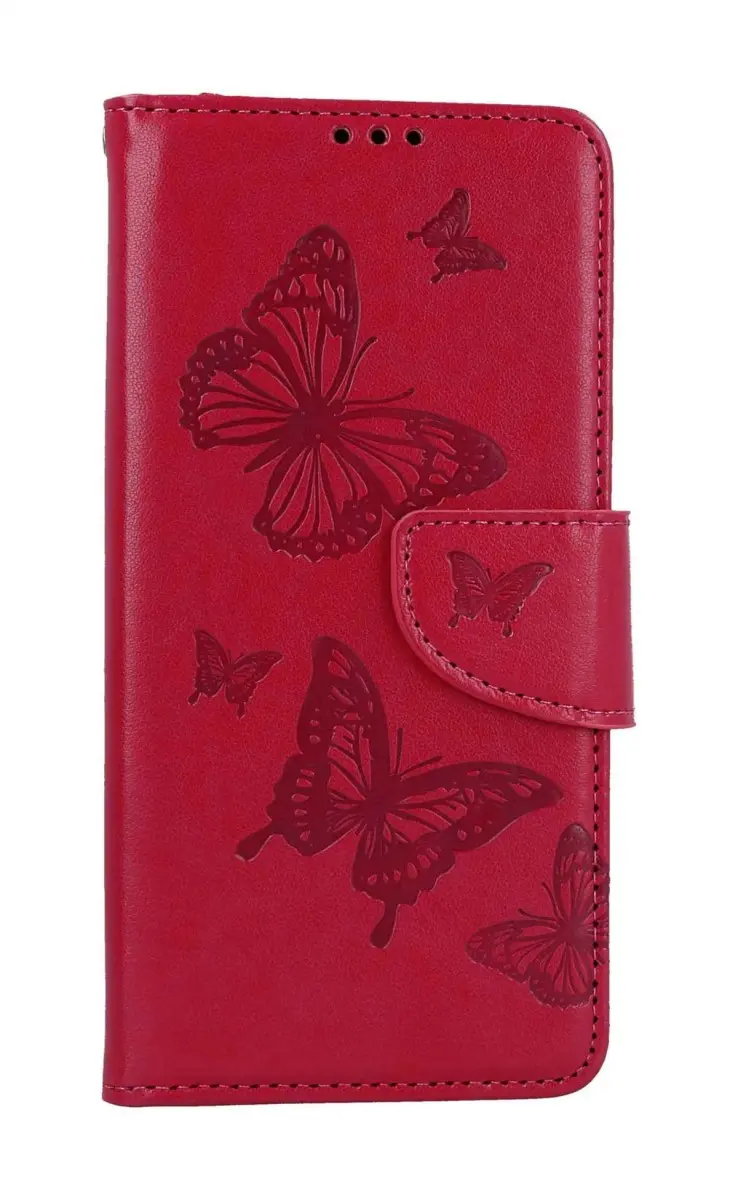 Pouzdro TopQ Xiaomi Redmi Note 12S knížkové Butterfly růžové 111959