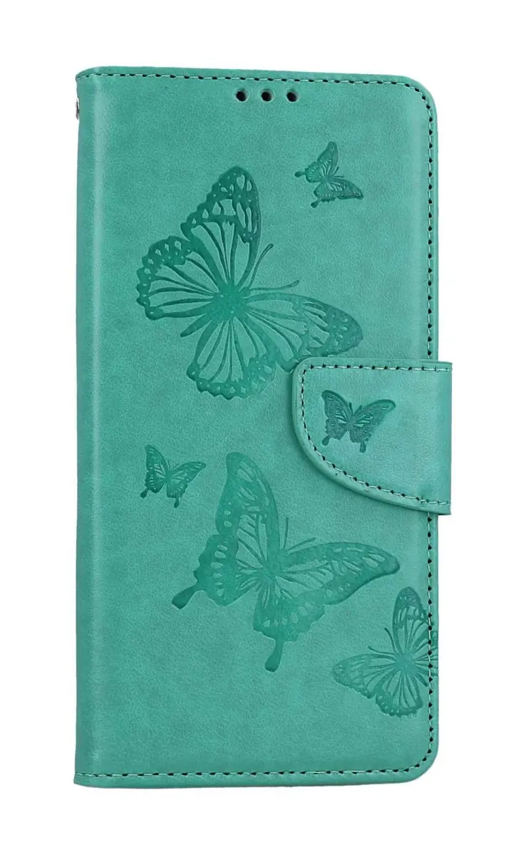 Pouzdro TopQ Xiaomi Redmi Note 12 knížkové Butterfly zelené 112023