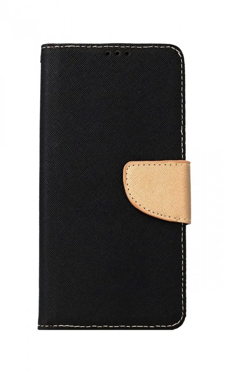 Pouzdro TopQ Samsung A13 knížkové černo-zlaté 72186