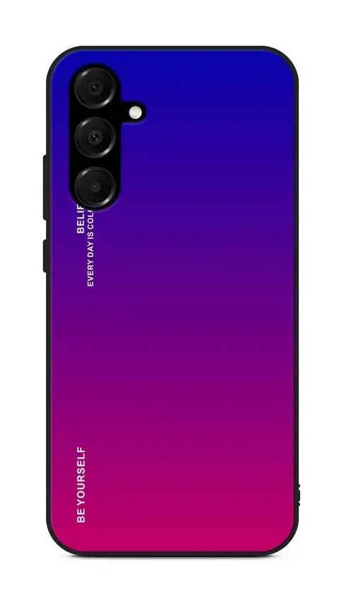 Kryt TopQ LUXURY Samsung A16 pevný duhový fialový 132286