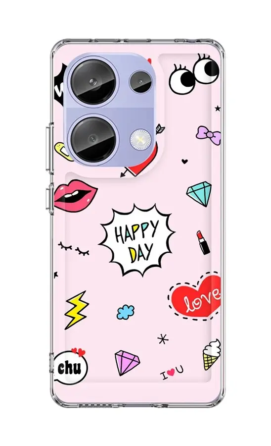 Kryt TopQ Image Xiaomi Redmi Note 13 Pro Image pevný Happy Day 122426