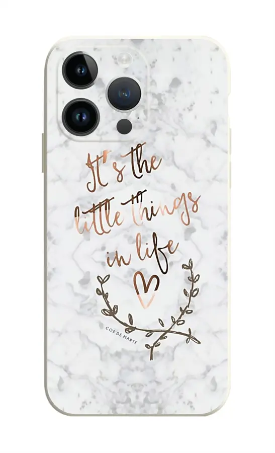 Kryt TopQ iPhone 15 Pro Mramor Little things 112476