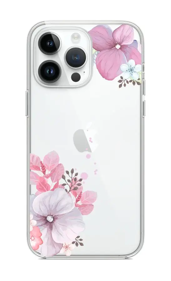 Kryt TopQ iPhone 14 Pro Max Violet Blossom 82519