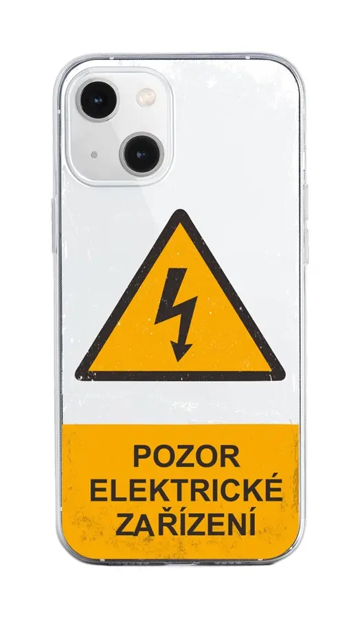Kryt TopQ iPhone 13 Pozor elektrické zařízení 92538