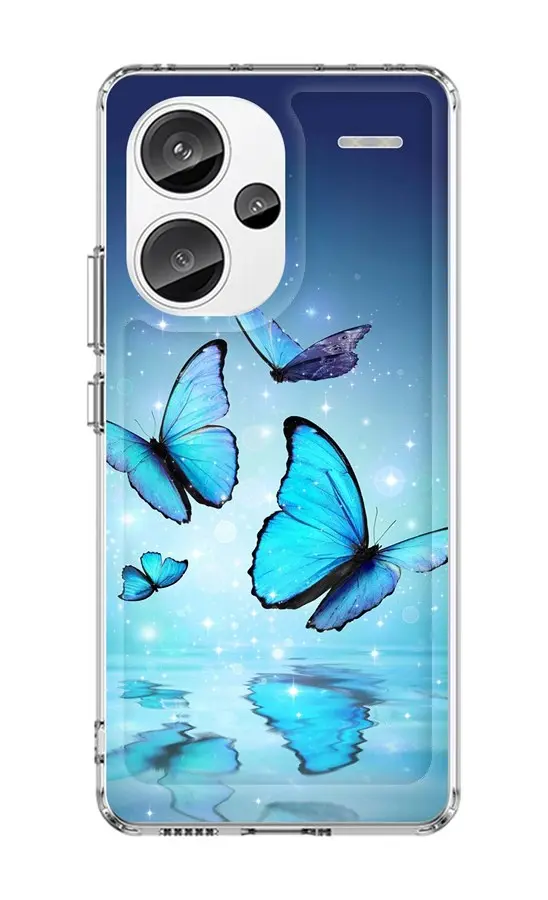 Kryt TopQ Image Xiaomi Redmi Note 13 Pro+ 5G Image pevný Modří motýlci 122578