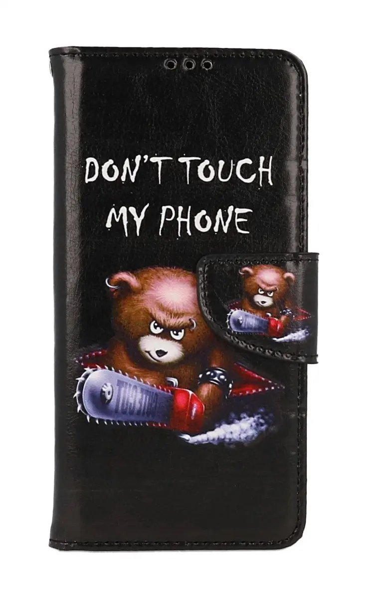 Pouzdro TopQ Xiaomi Redmi Note 12S knížkové Don't Touch méďa 112672
