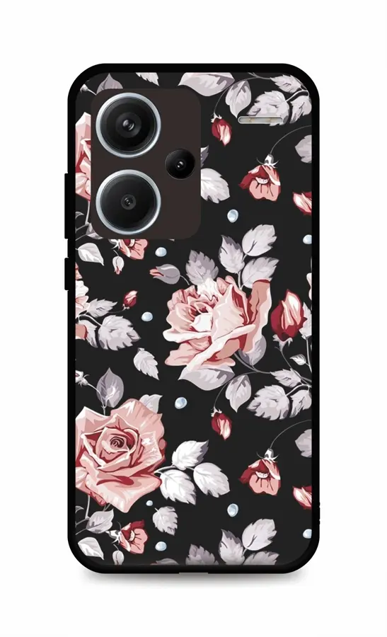 Kryt TopQ LUXURY Xiaomi Redmi Note 13 Pro+ 5G pevný Black Roses 122726