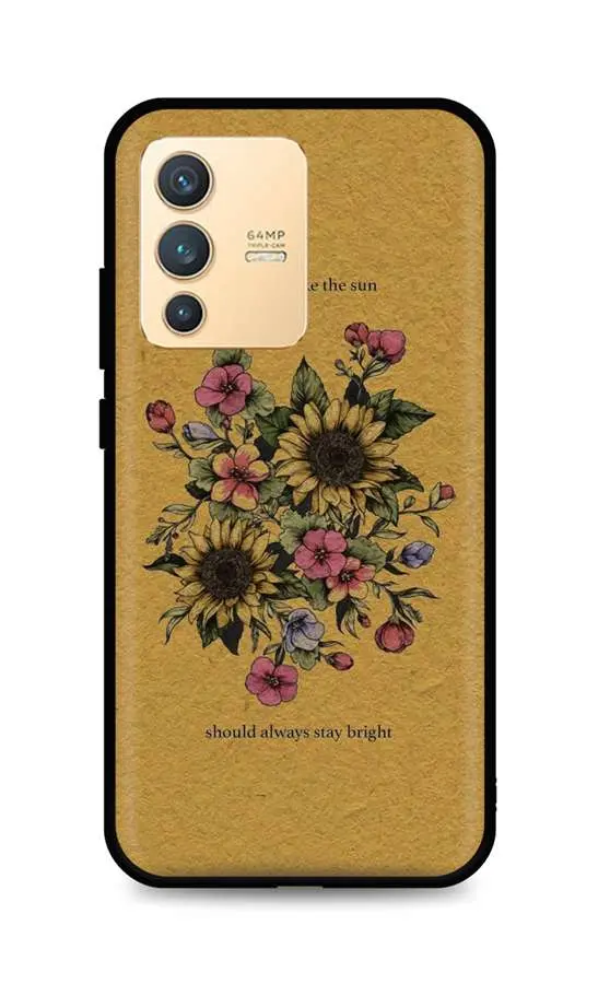 Kryt TopQ Vivo V23 5G silikon Bouquet 72749