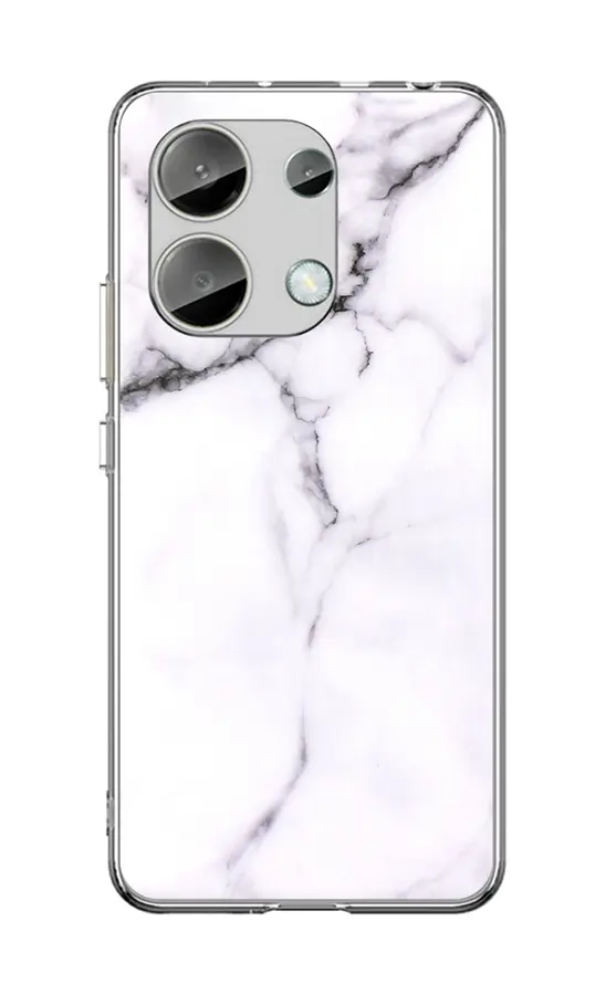 Kryt TopQ Xiaomi Redmi Note 13 pevný Mramor bílý 122758