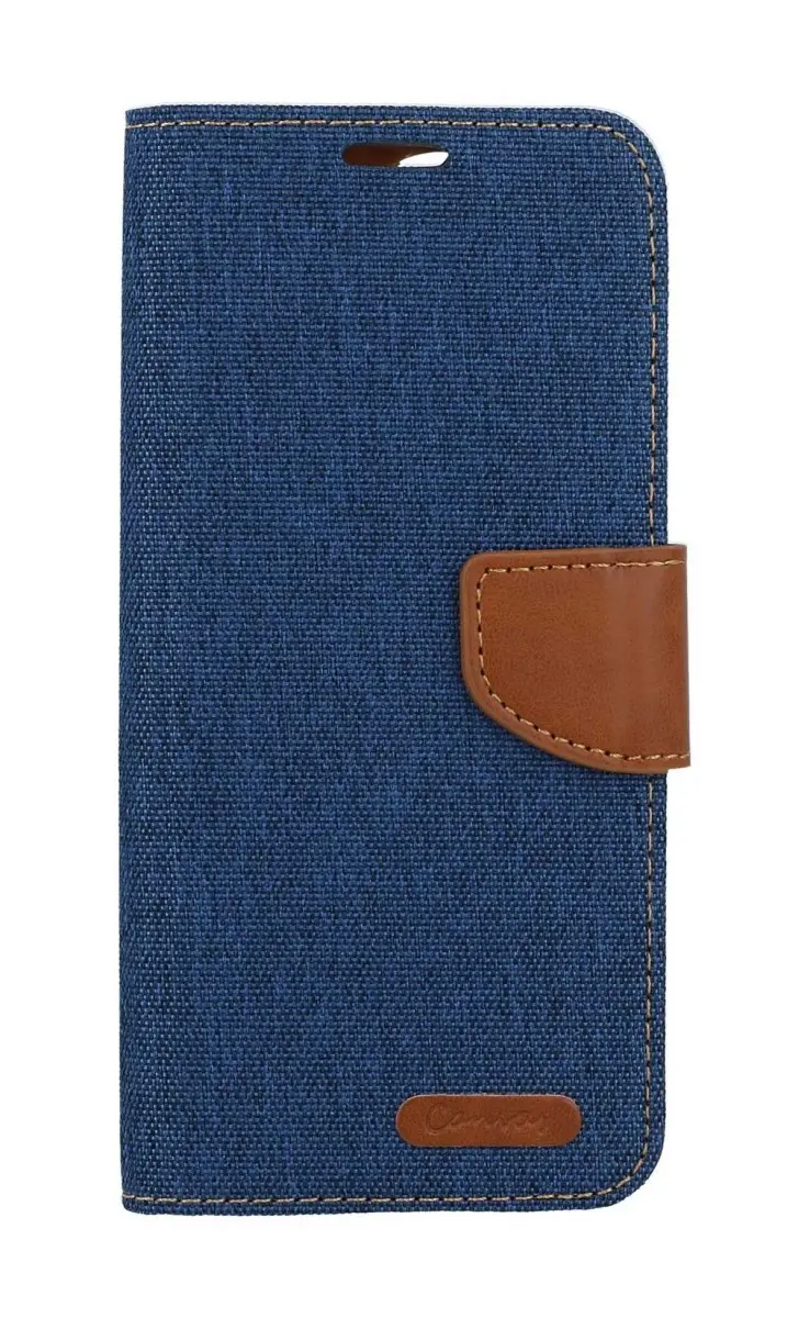Pouzdro Canvas Xiaomi Redmi Note 13 Pro+ 5G knížkové modré tmavé 122767