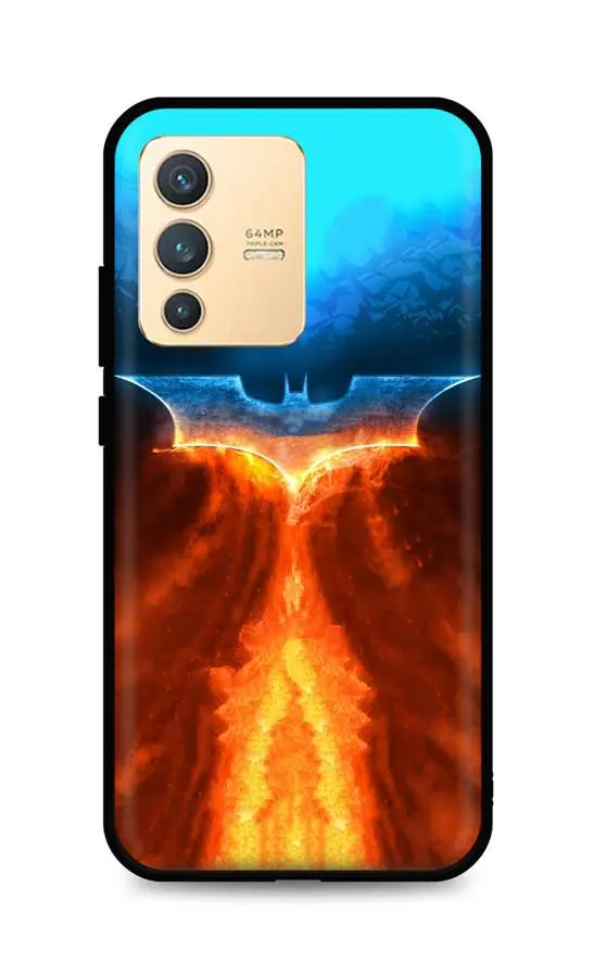 Kryt TopQ Vivo V23 5G silikon Fiery Batman 72782