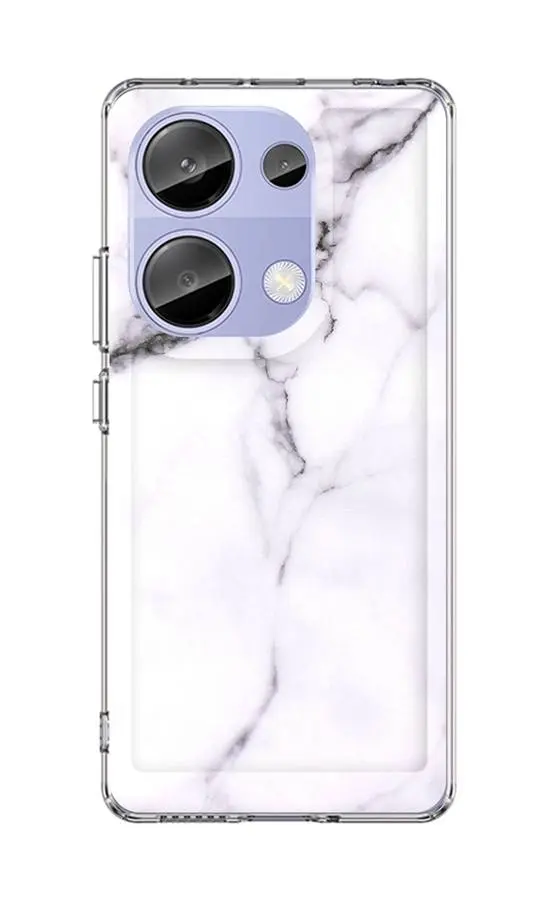 Kryt TopQ Xiaomi Redmi Note 13 Pro pevný Mramor bílý 122811