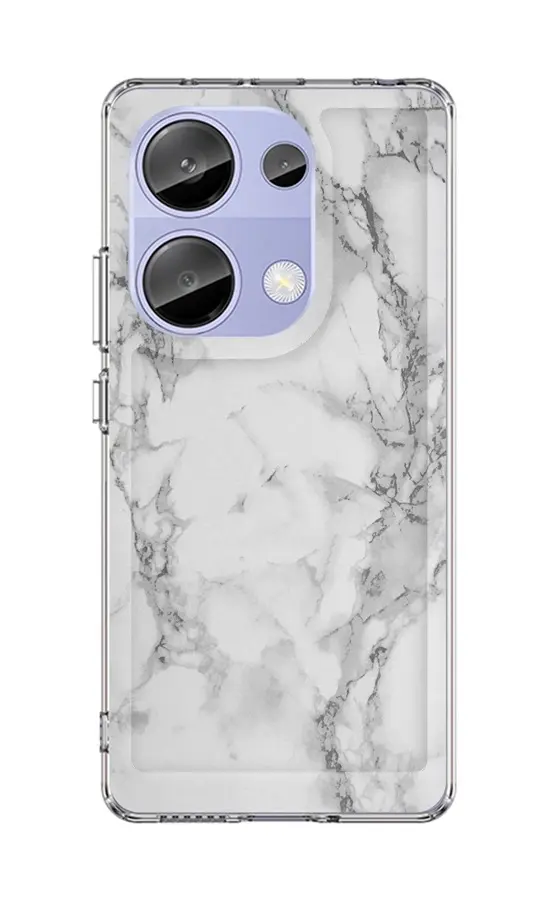 Kryt STYLE TopQ Xiaomi Redmi Note 13 Pro pevný Mramor bílý 122813