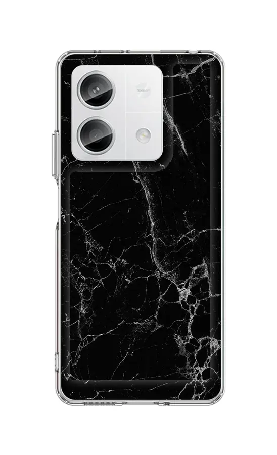 Kryt STYLE TopQ Xiaomi Redmi Note 13 5G pevný Mramor černý 122823