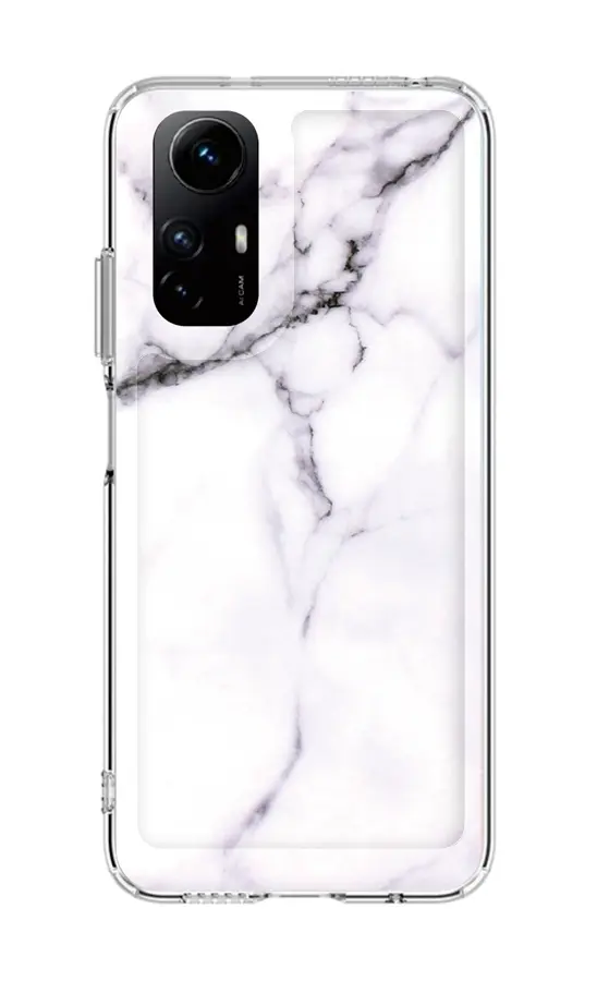 Kryt TopQ Xiaomi Redmi Note 12S pevný Mramor bílý 122830