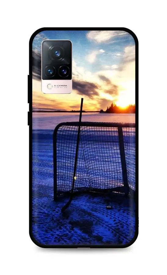 Kryt TopQ Vivo V21 5G silikon Hockey Sunset 72895