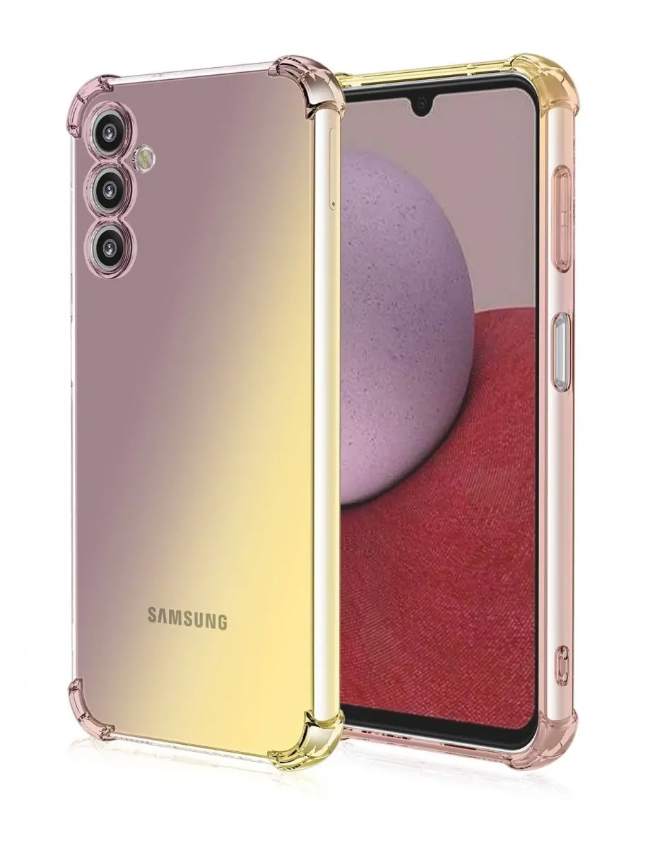 Kryt TopQ Samsung A14 5G Shock duhový purpurovo-žlutý 92941
