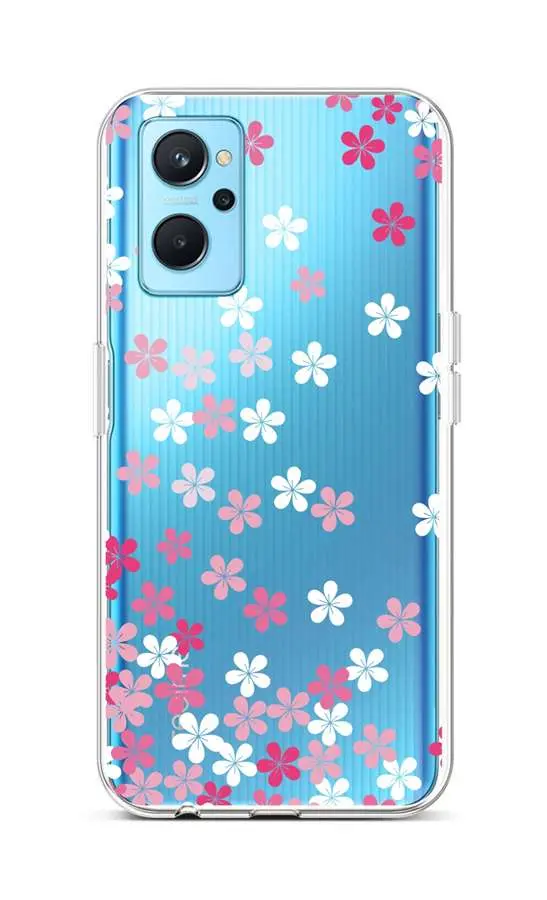 Kryt TopQ Realme 9i silikon Pink Blossom 72974