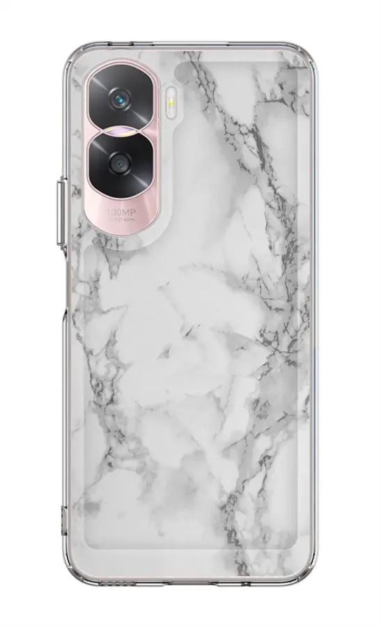 Kryt STYLE TopQ Honor 90 Lite 5G pevný Mramor bílý 122976