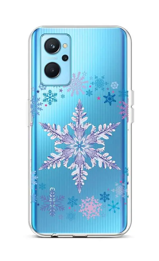 Kryt TopQ Realme 9i silikon Snowflake 73042