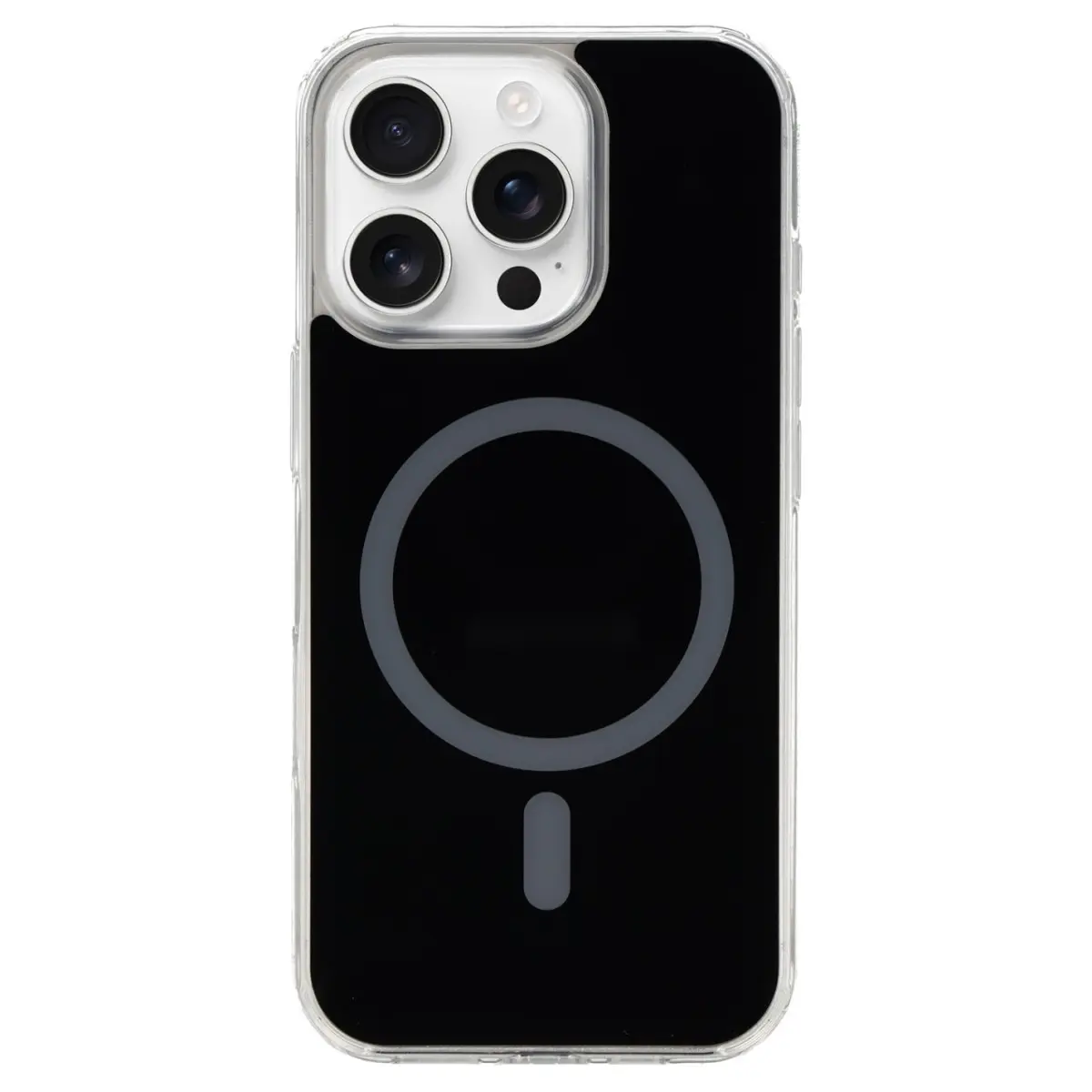 Ochranný kryt Glossy MagSafe pro iPhone 15 Pro černý