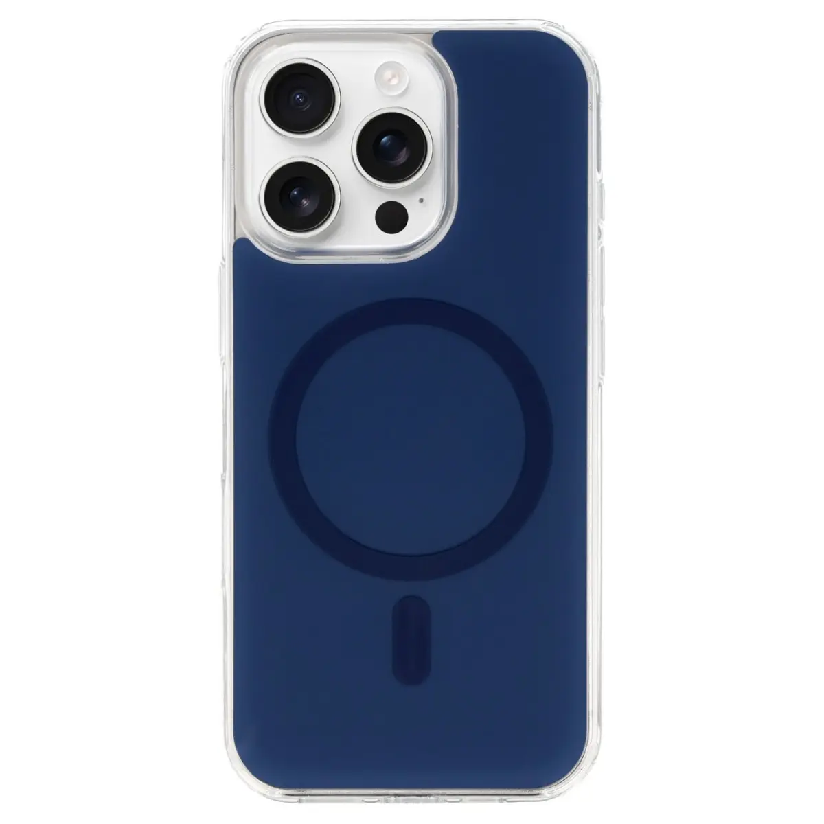 Ochranný kryt Glossy MagSafe pro iPhone 15 Pro tmavě modrý