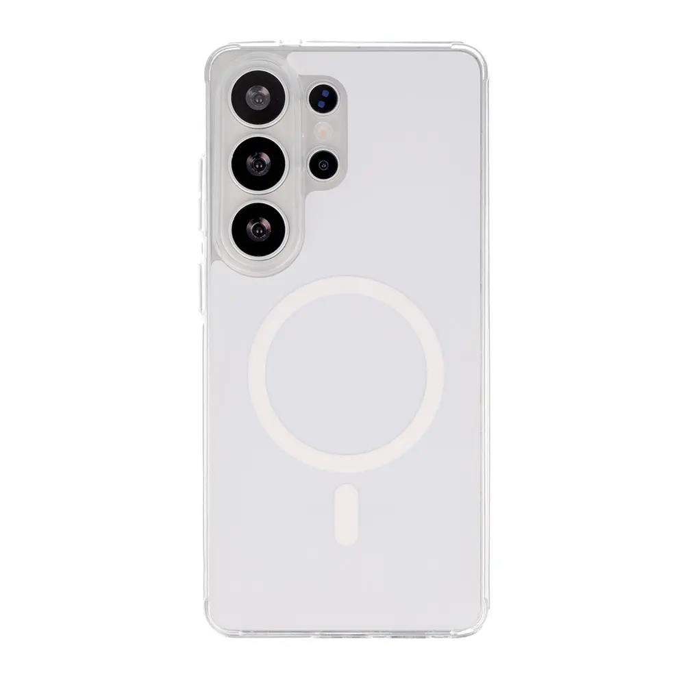 Ochranný kryt Glossy MagSafe pro Samsung Galaxy S25 Ultra bílý