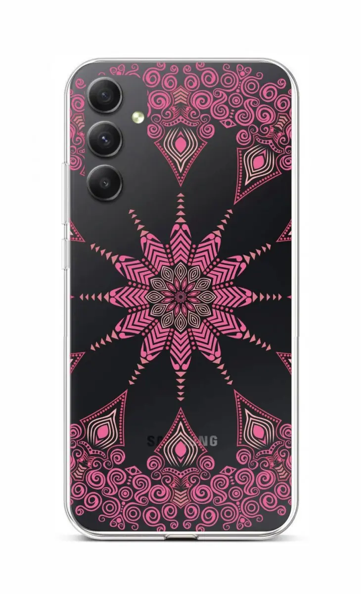 Kryt TopQ Samsung A34 Pink Mandala 93095