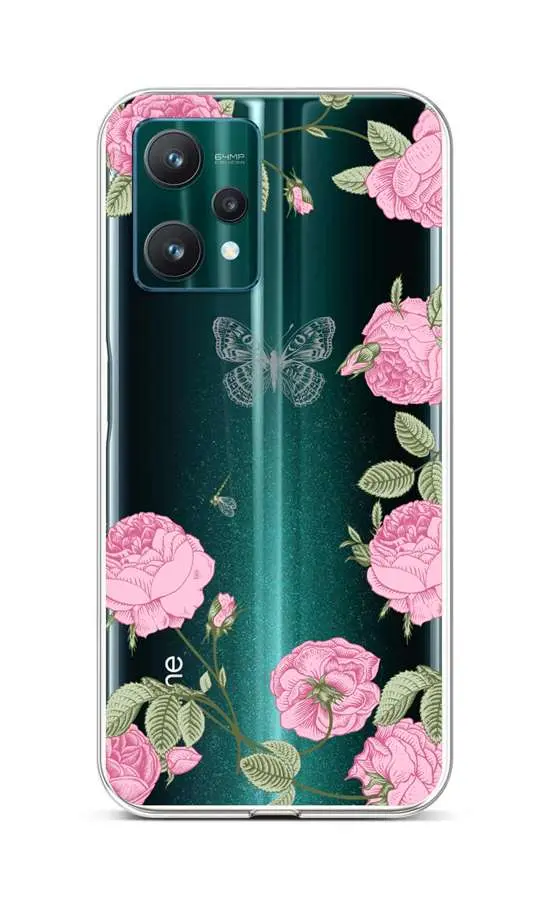 Kryt TopQ Realme 9 Pro silikon Pivoňky 73115