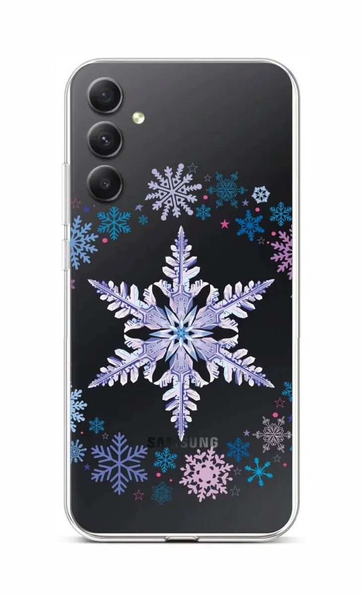 Kryt TopQ Samsung A34 Snowflake 93170