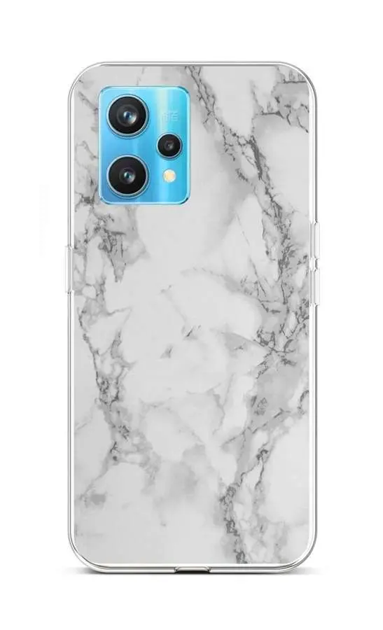 Kryt STYLE TopQ Realme 9 Pro+ silikon Mramor bílý 73196