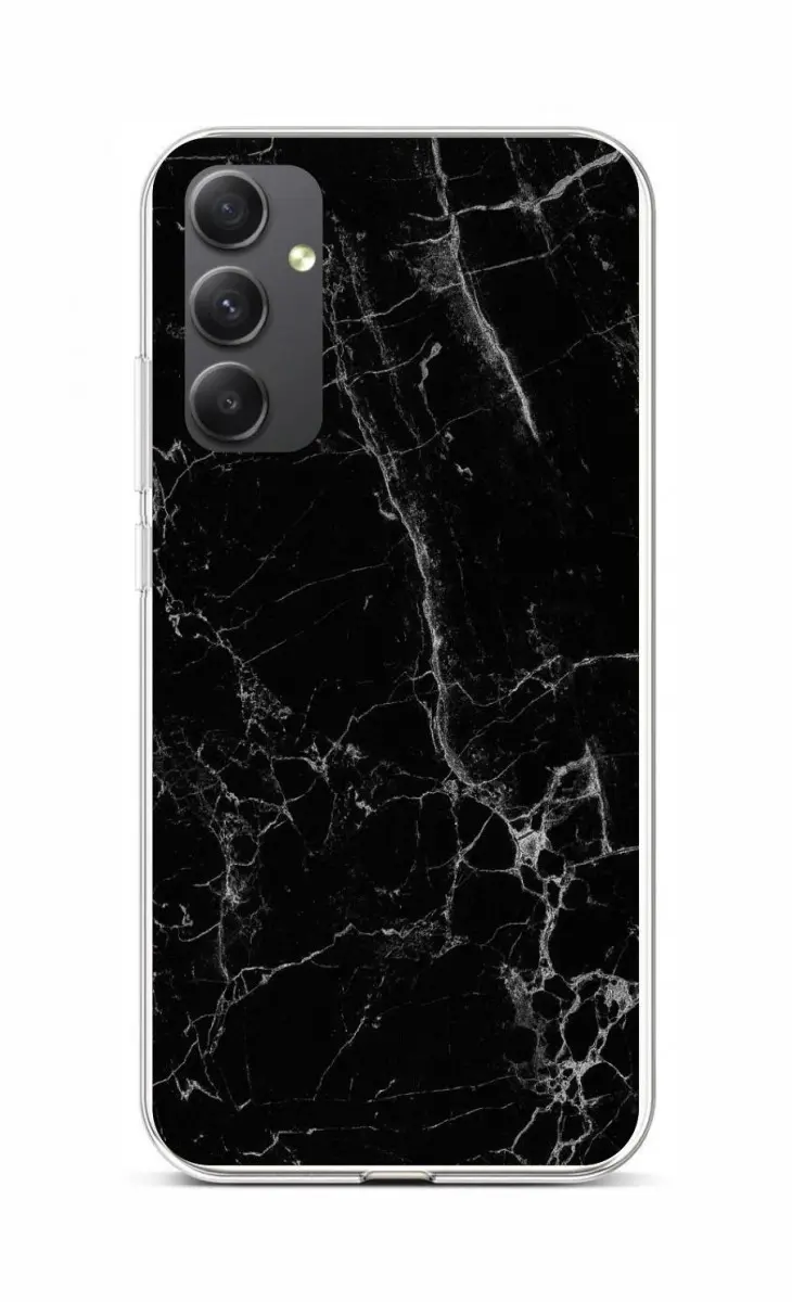Kryt STYLE TopQ Samsung A34 Mramor černý 93201
