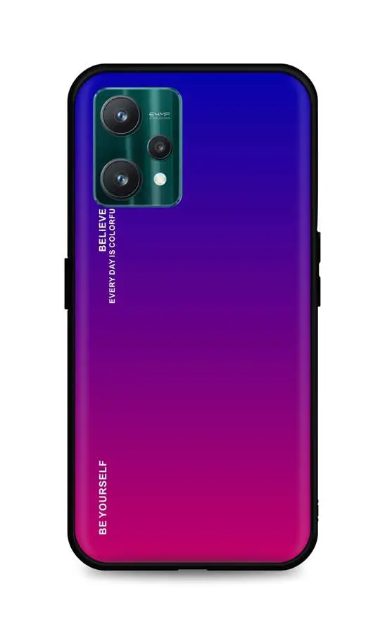 Kryt TopQ LUXURY Realme 9 Pro pevný duhový fialový 73240