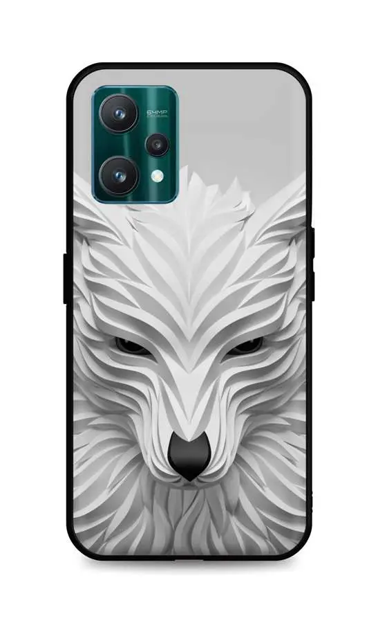 Kryt TopQ LUXURY Realme 9 Pro pevný Bílý vlk 73263