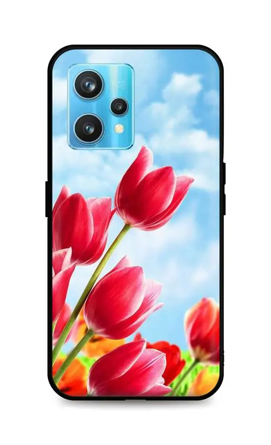 Kryt TopQ Realme 9 Pro+ silikon Tulips 73346