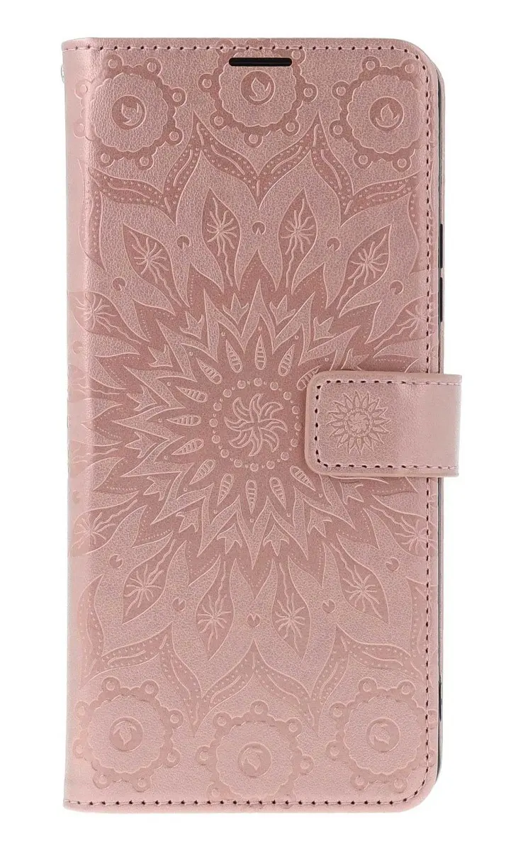 Pouzdro TopQ Xiaomi Redmi 14C knížkové Mandala růžová 133350