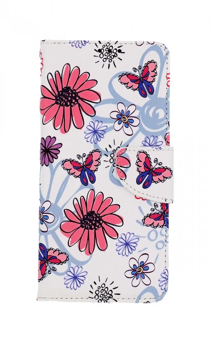Pouzdro TopQ Samsung A13 knížkové Flowers 73431